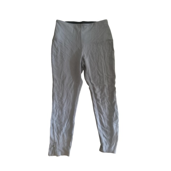 Women M Lysse Medium Control Side Zip Hem Cropped Leggings Jeggings Pants Gray - Picture 1 of 6